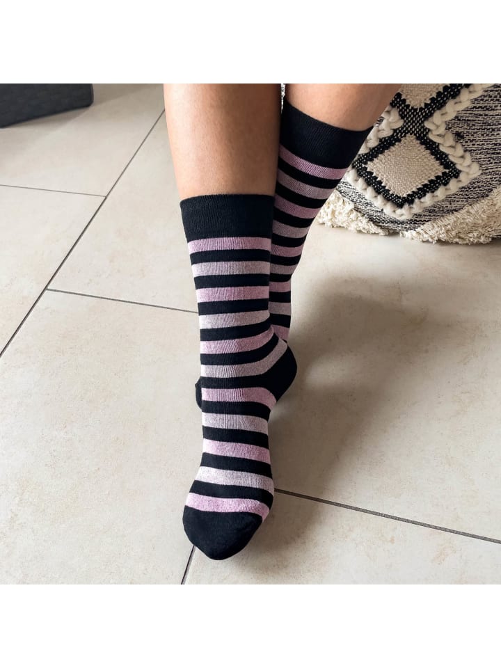 Occulto 10er Pack Muster Socken Rita in Schwarz günstig kaufen 35-38