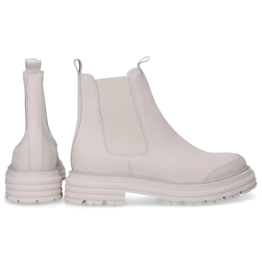 305 SOBE - Chelsea Boots ELAINE Nubukleder - beige