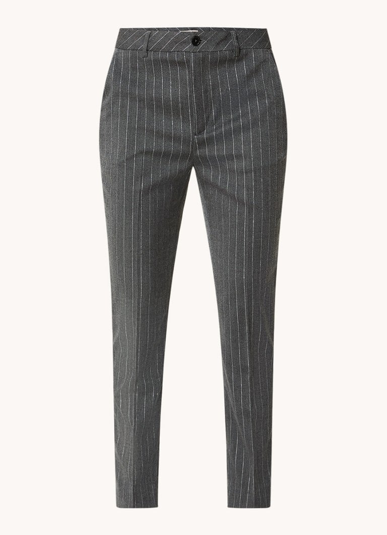 Pantaloni chino affusolati a vita alta Liu Jo Diamond con inserti in lurex