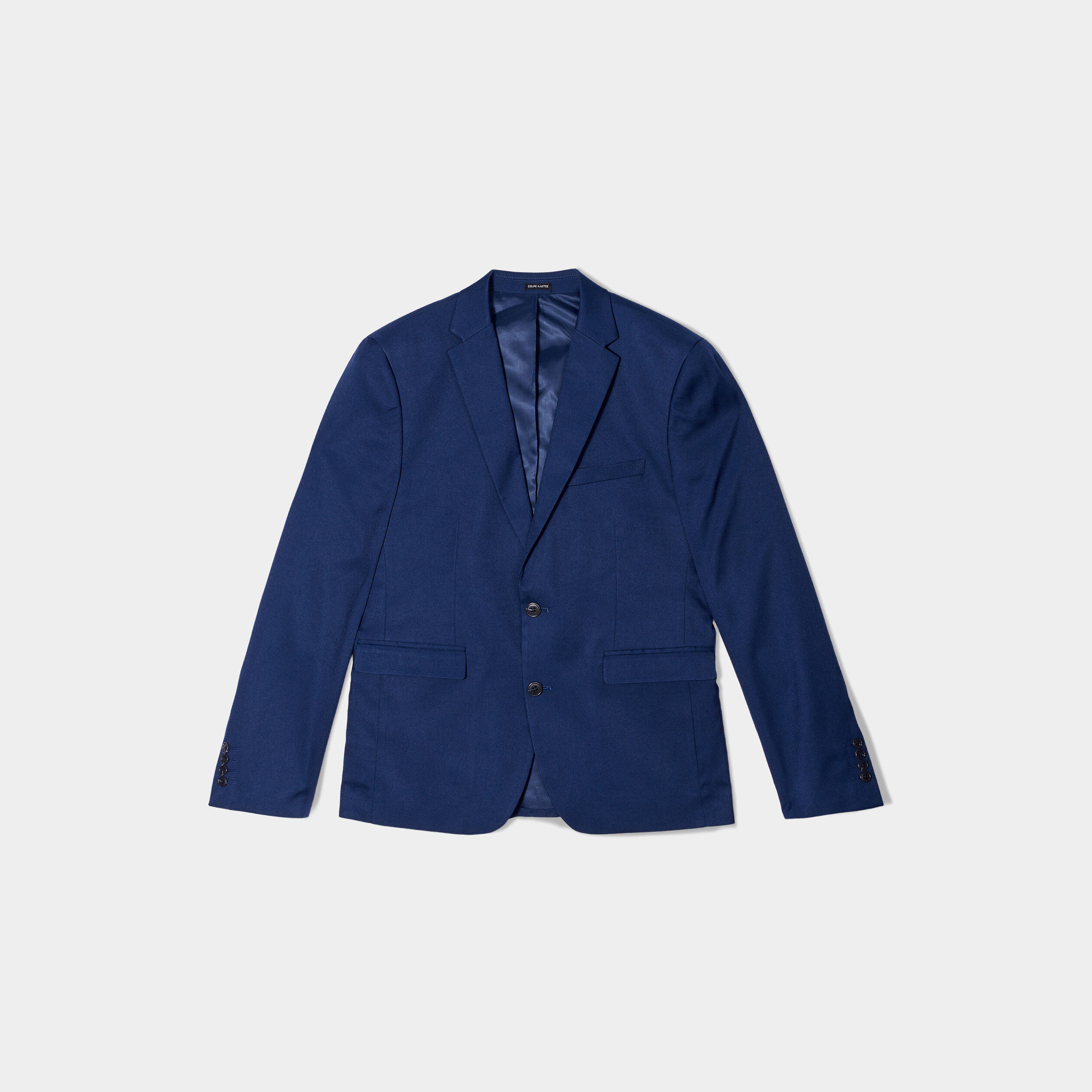 Veste de costume droite bleu electrique homme | La Halle