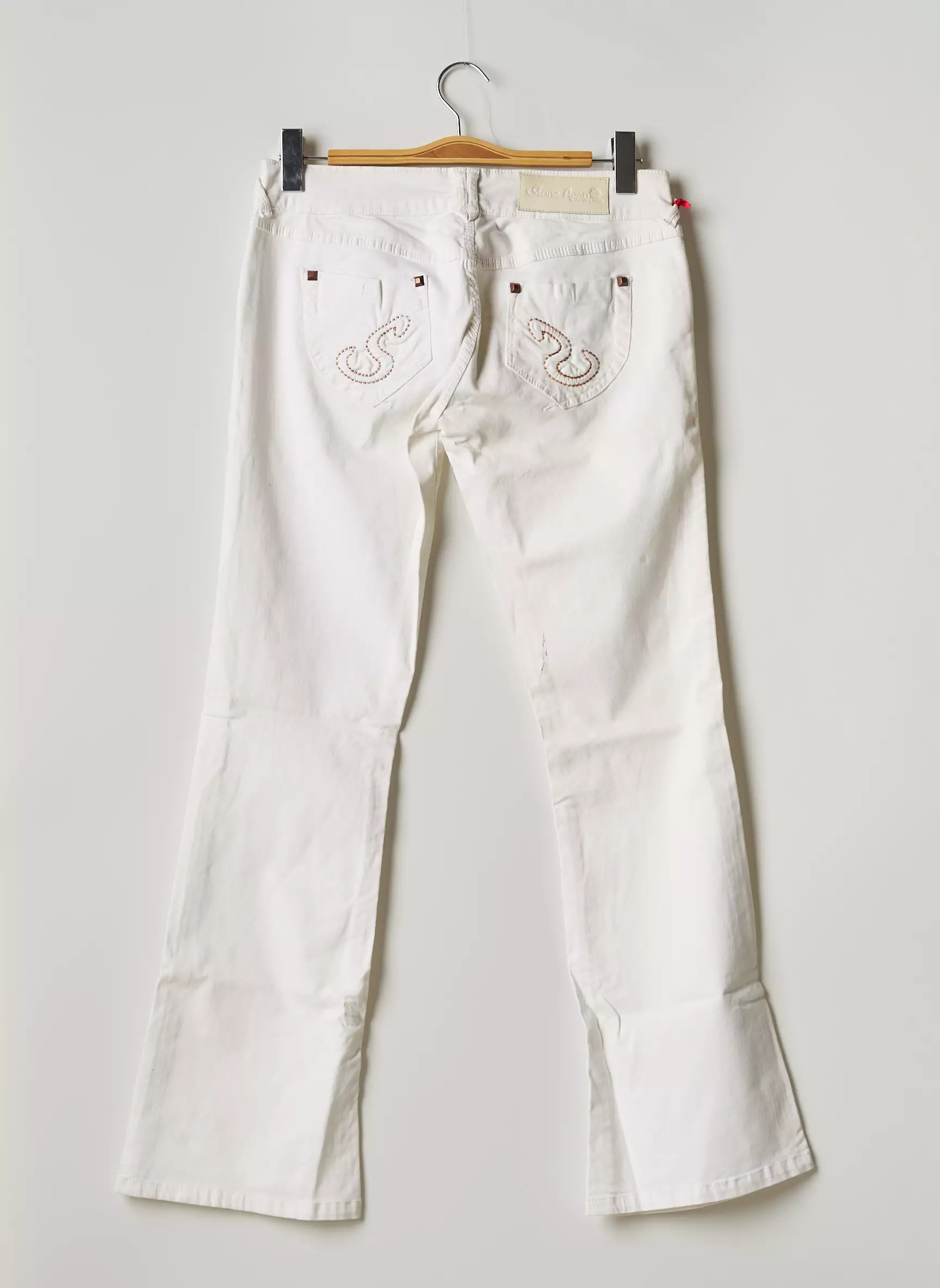 Stone Aged Pantalons Flare Femme couleur beige