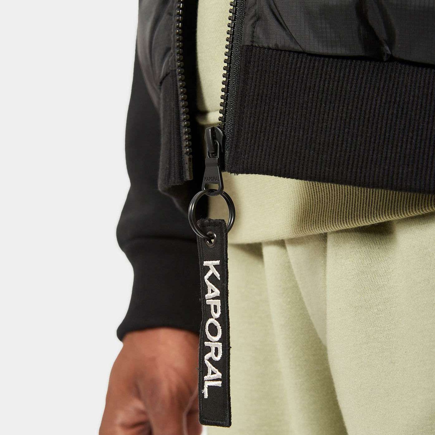 SIMBA  Sweat doudoune zippé noir Homme