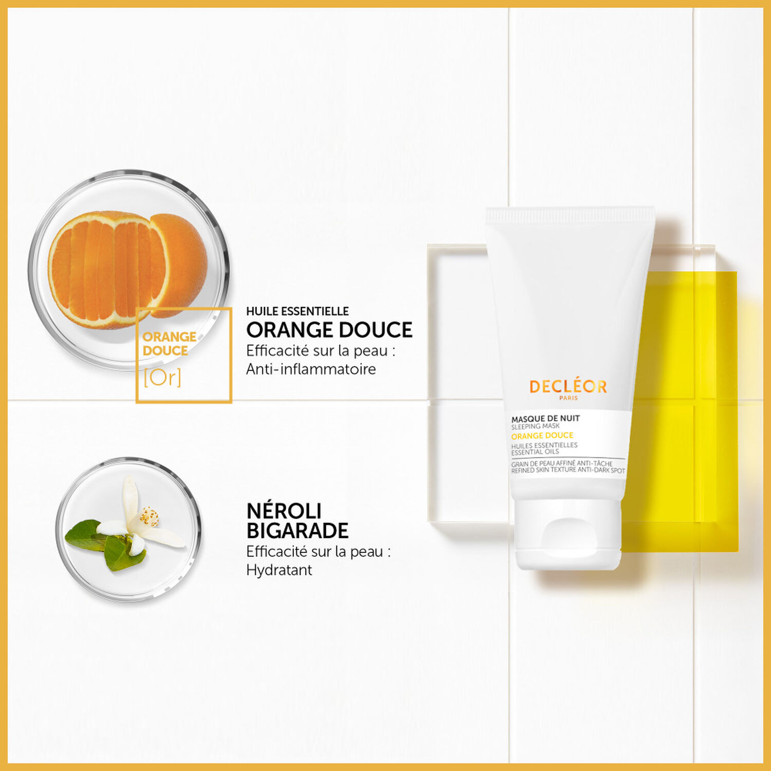 Decléor Orange Douce Masque de Nuit Anti-Tâche 50 ml