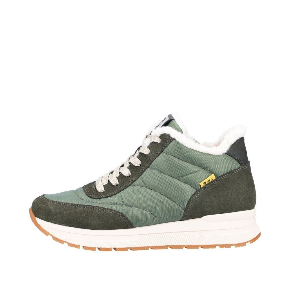 RIEKER Komfort Schnürer khaki khaki olive forest