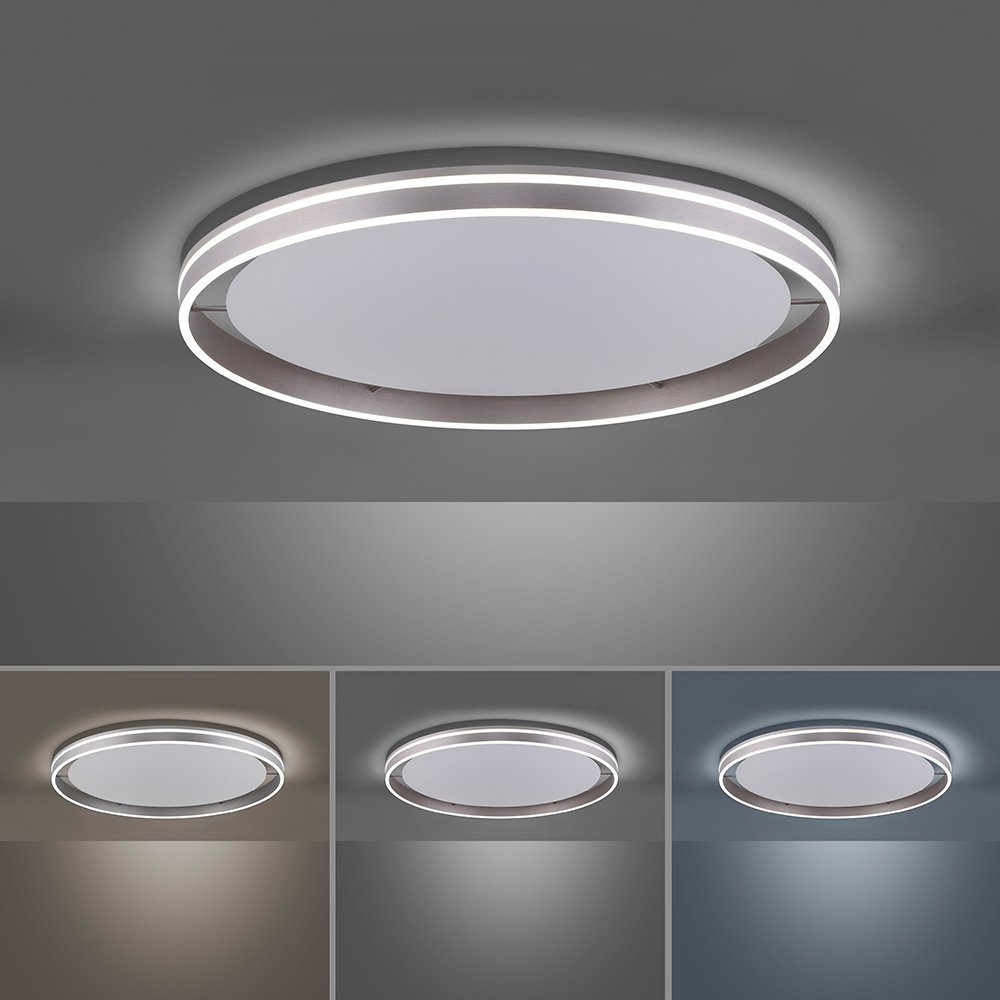 Paul Neuhaus Smarte LED-Leuchte LED Deckenleuchte rund Ø 79cm Q-Vito, Smart Home, CCT-Farbtemperaturwechsel, Dimmfunktion, Memoryfunktion, mit Leuchtmittel, CCT-Lichttemperaturwechsel, dimmbar Fernbedienung