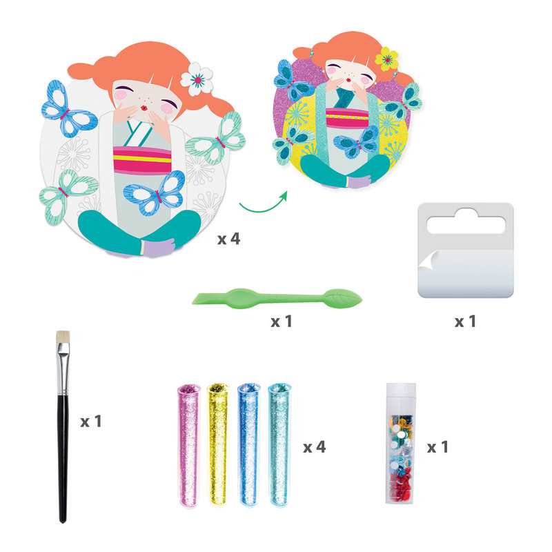 Coffret paillettes et strass Onnanoko Djeco