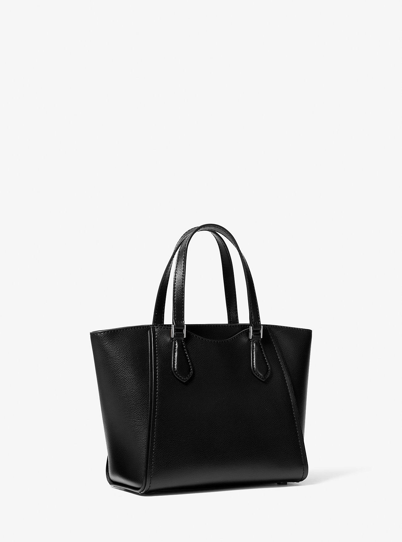 Taryn liten konvertibel crossbody-veske i skinn - SVART