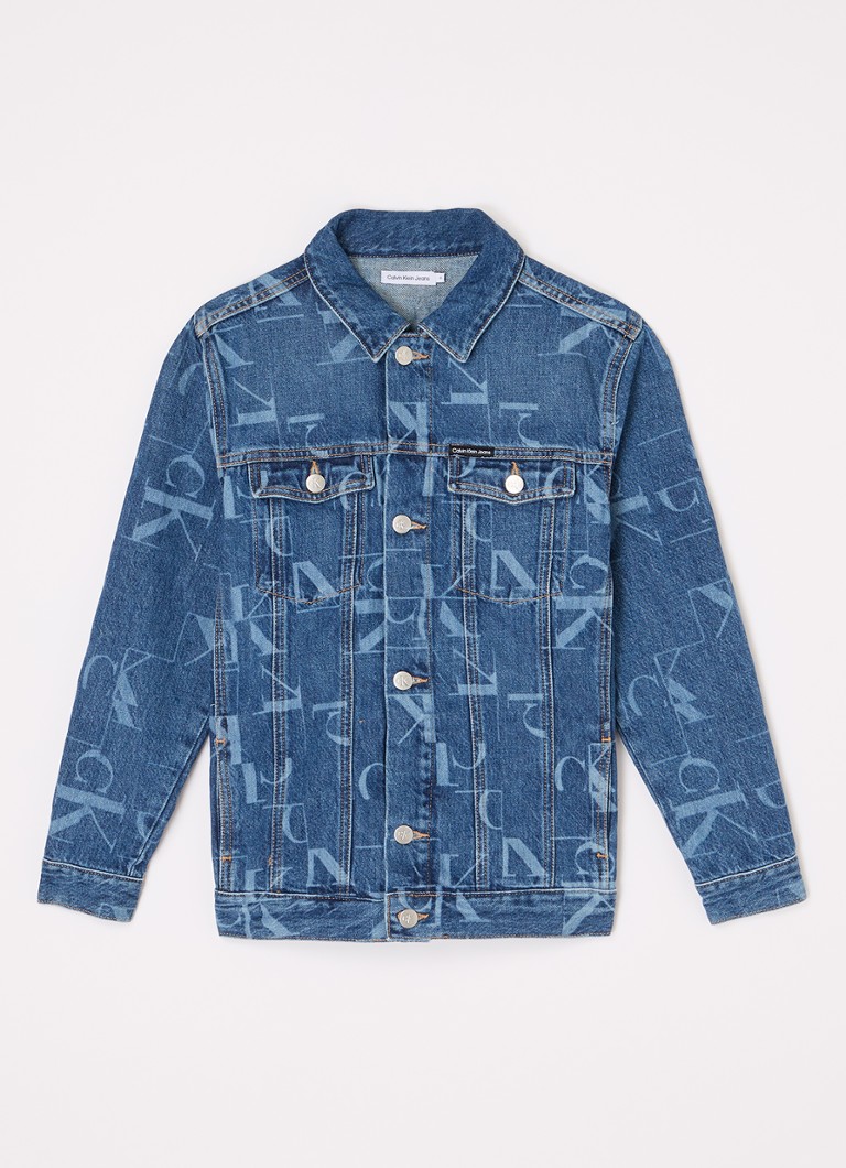 Giacca di jeans Calvin Klein con logo stampato