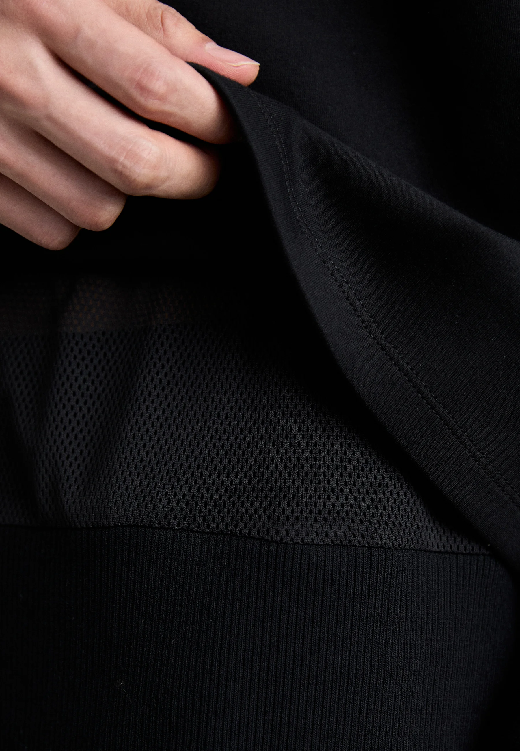 Camiseta Neil Barrett SLIM DROPPED SHOULDER DOBLE CAPA - Manga larga