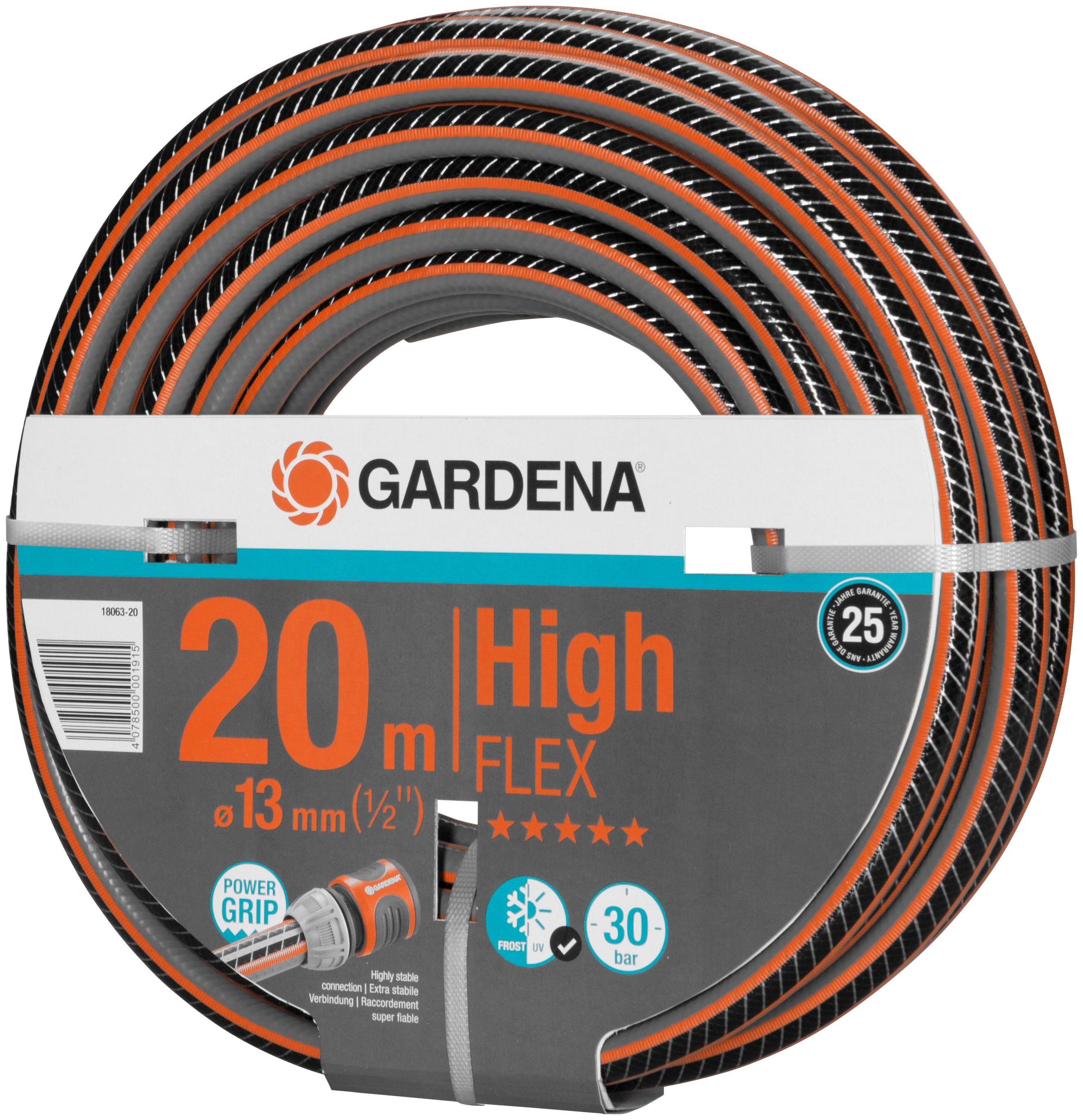 GARDENA Gartenschlauch Comfort HighFLEX, 18063-20, 13 mm (1/2)