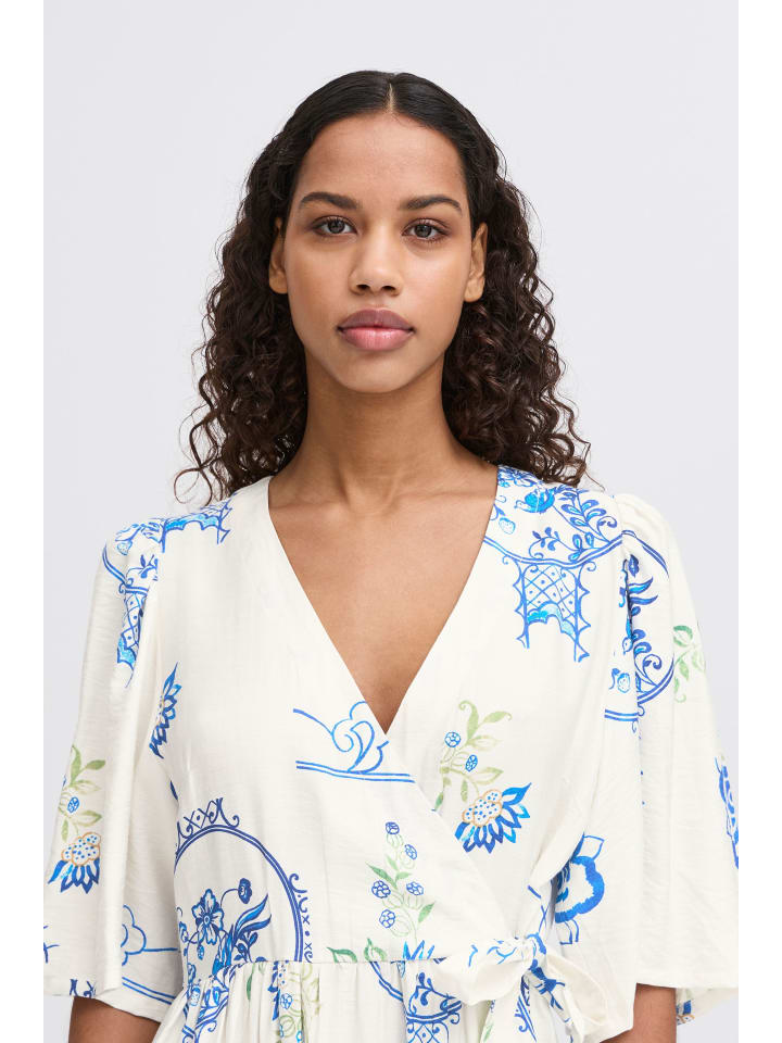 ICHI Midikleid in Bunt günstig kaufen
