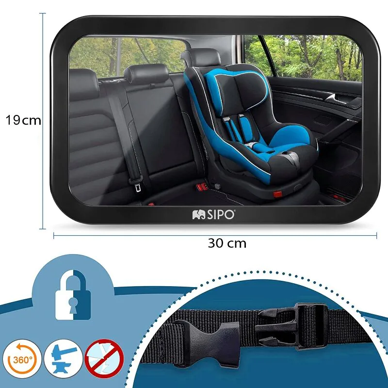 Espelho Sipo para observar seu filho no carro.