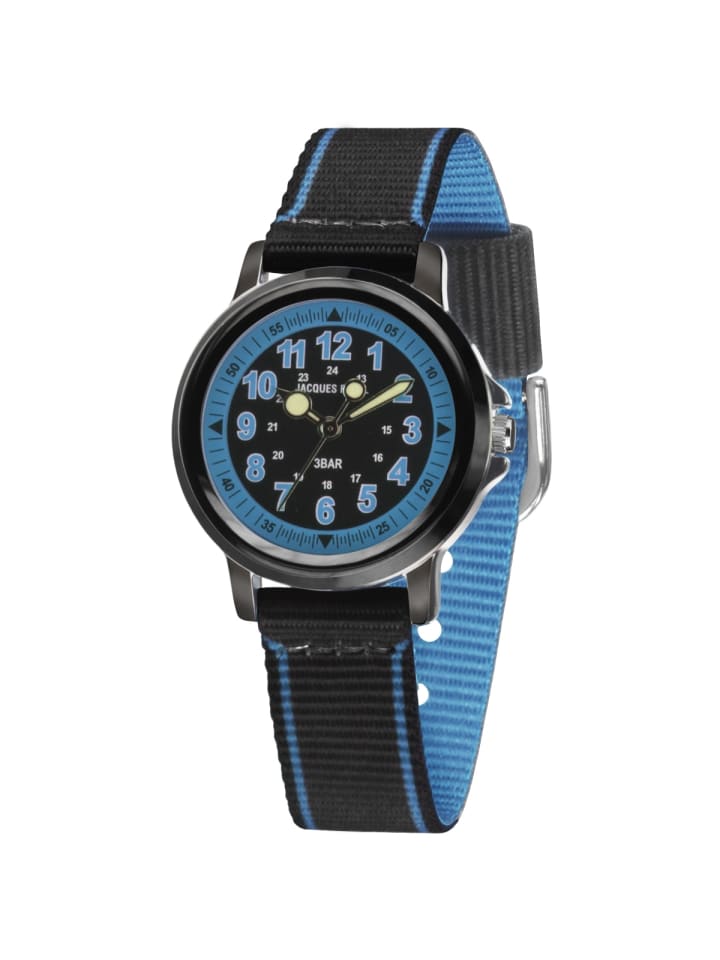 JACQUES FAREL Quarzuhr KSB 0453 in schwarz günstig kaufen onesize