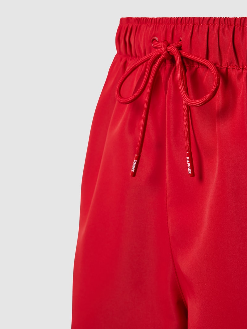 Badehose mit elastischem Bund in rot