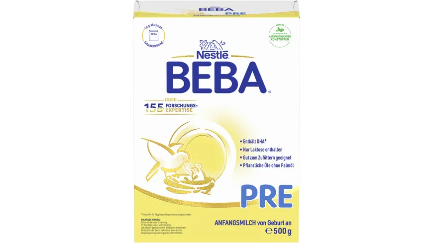 NESTLE BEBA Pre Anfangsmilch 500 g