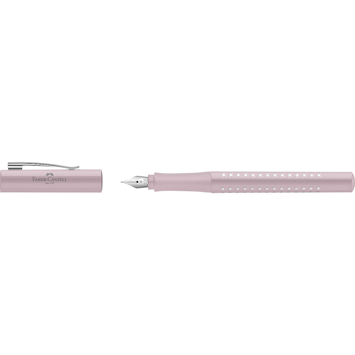 Füllhalter Sparkle rosè M blaue Tinte