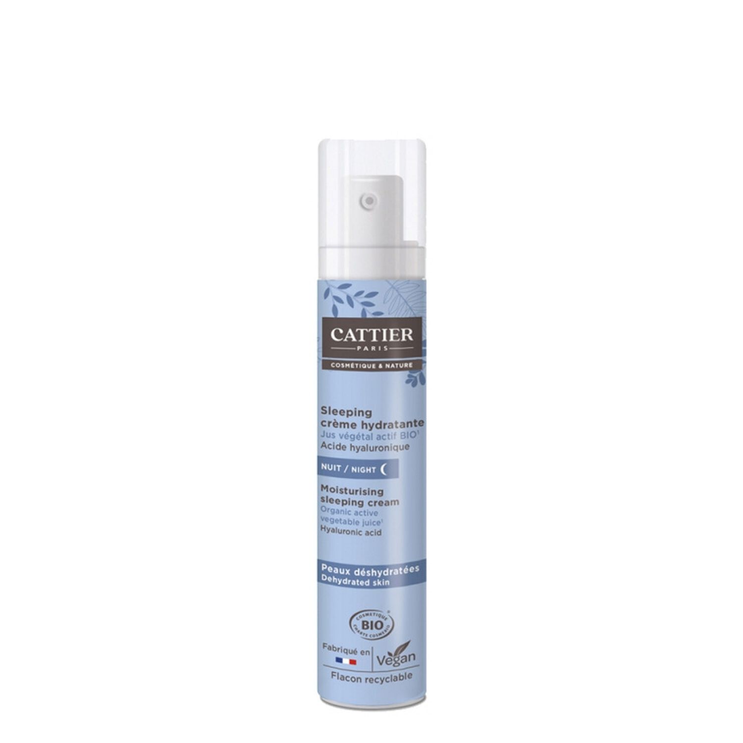Cattier Sleeping Crème Hydratante Crème de Nuit 50 ml