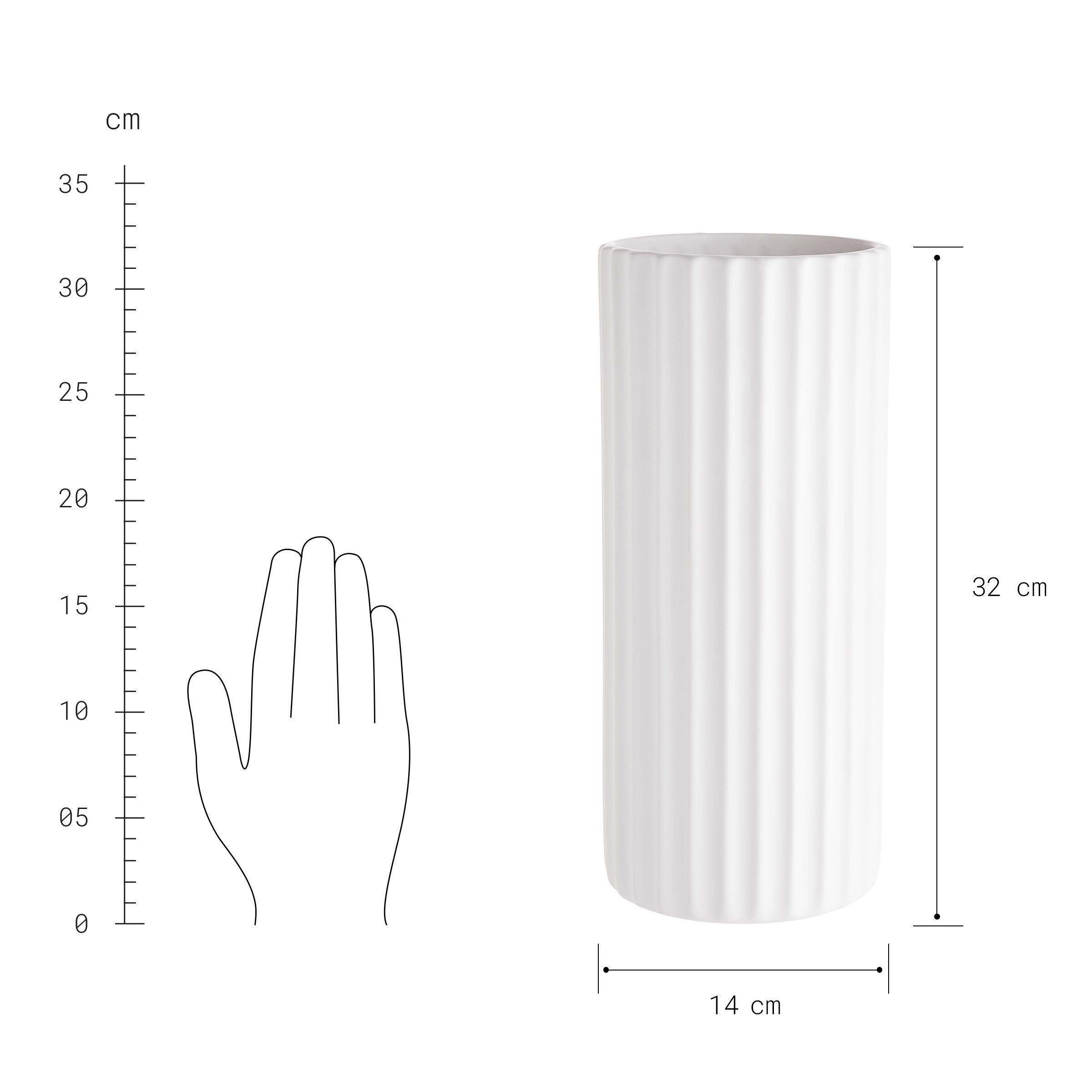 BUTLERS Dekovase LIV Vase Höhe 32cm