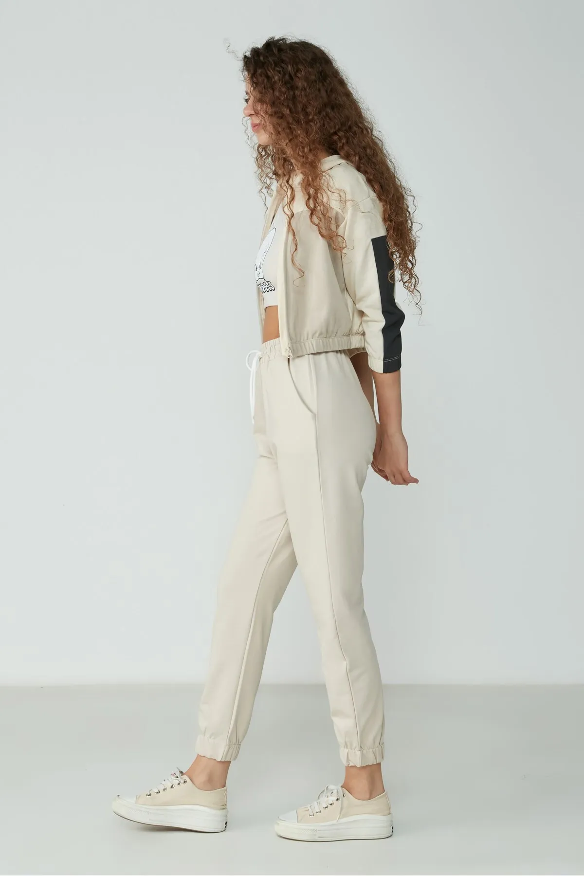 C&City  Basic Jogger-Jogginghose 734 Stone