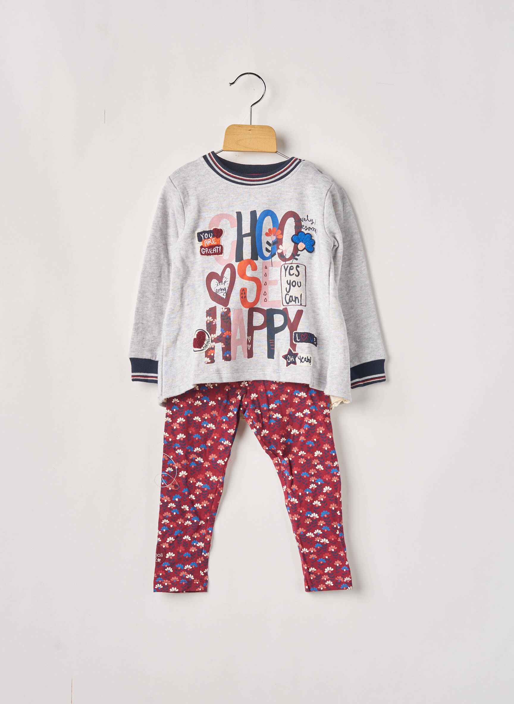 Boboli Ensembles Pantalon Fille couleur gris