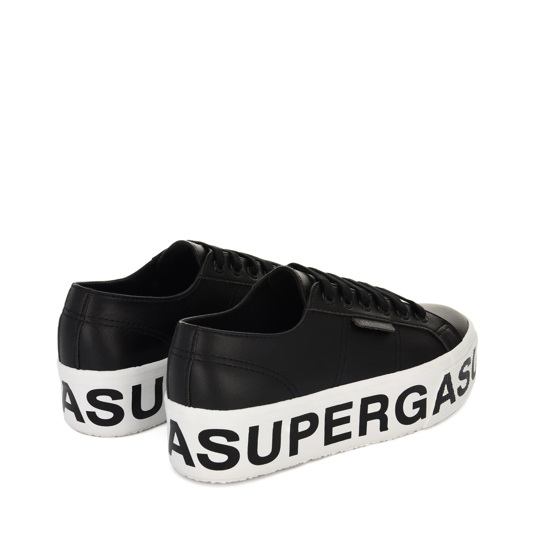 2790 VEGAN MATERIAL PLATFORM LETTERING-BLACK