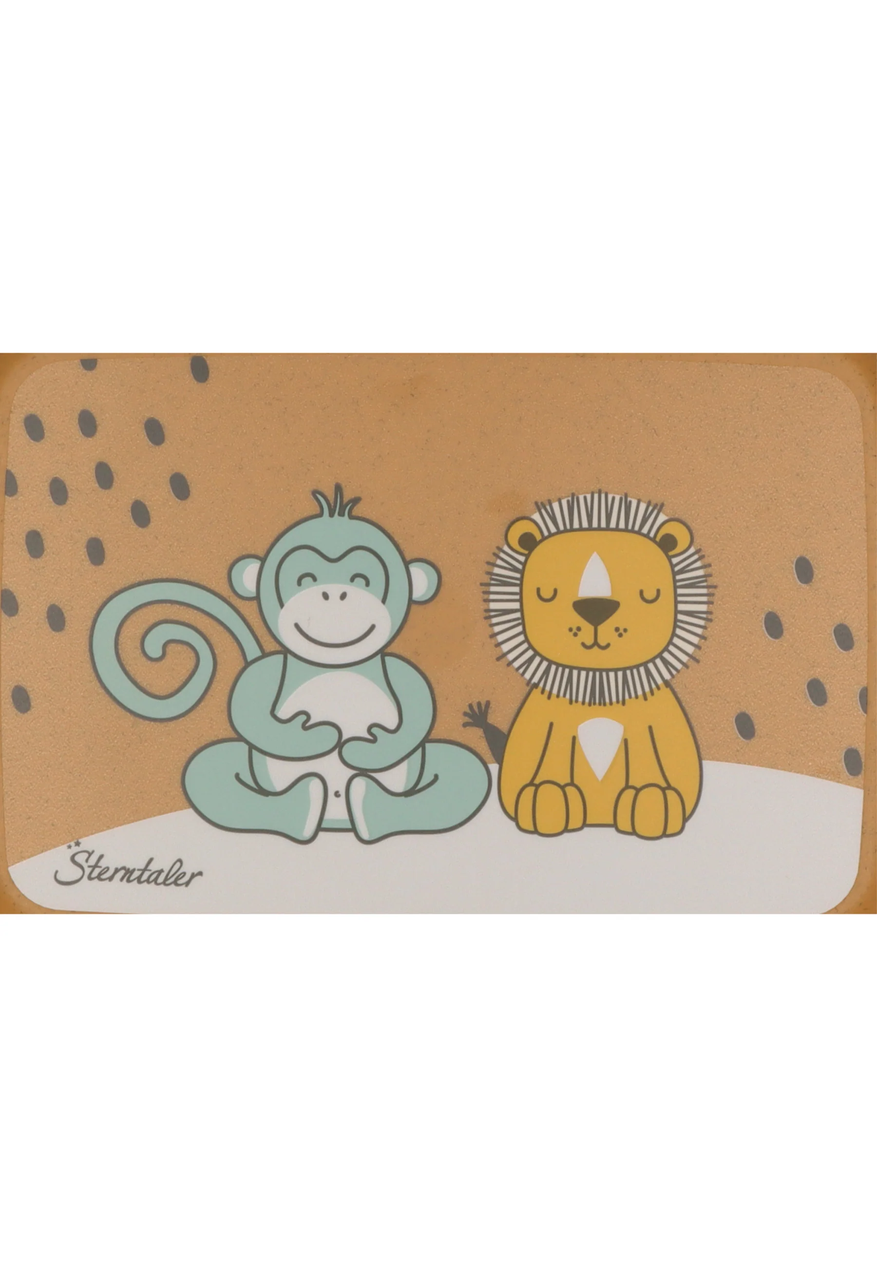 Kinder Brotdose bedruckt mit Motiv Affe und Löwe