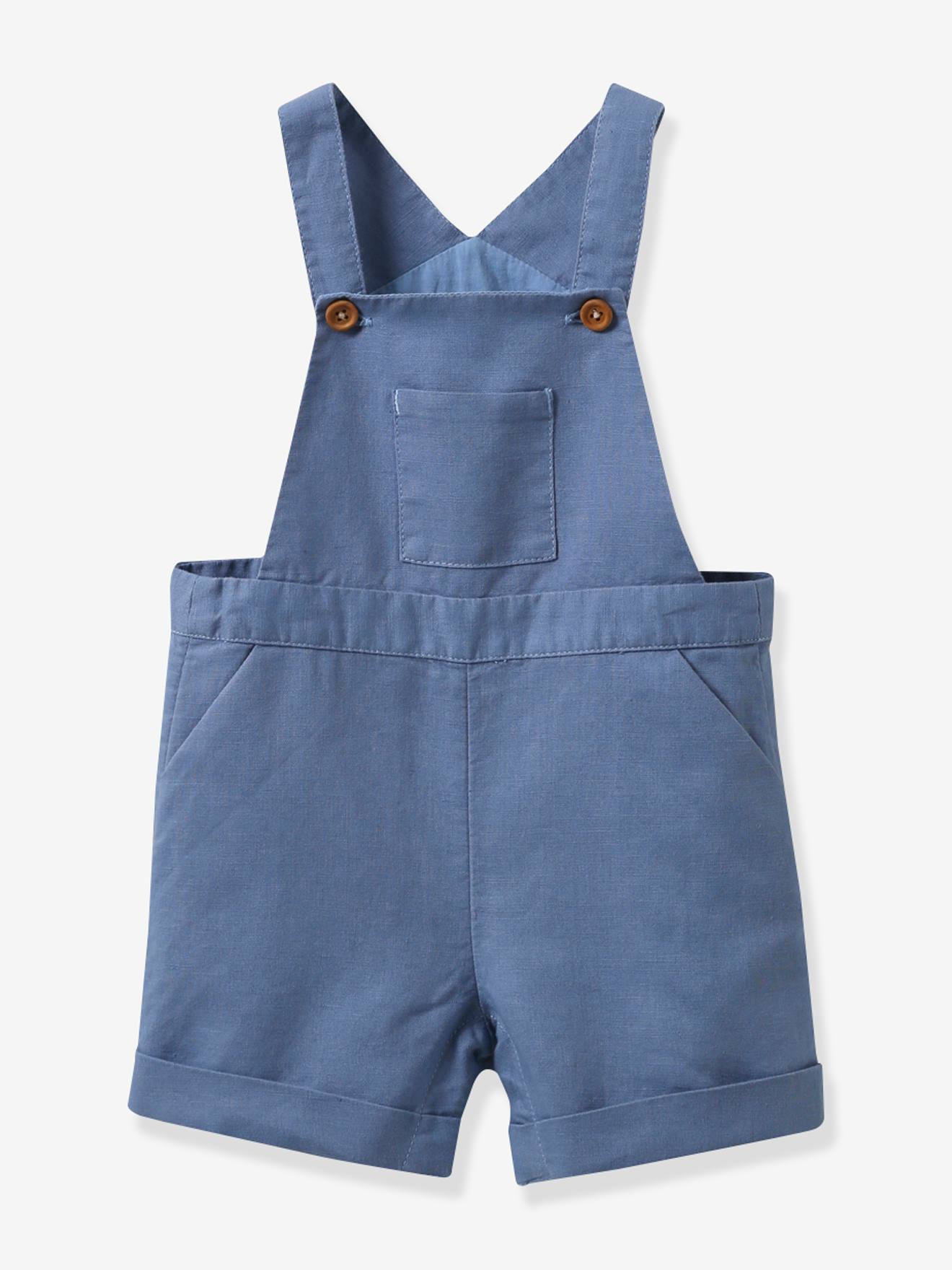 Cyrillus Baby Latzshorts aus Leinenmix CYRILLUS - graublau