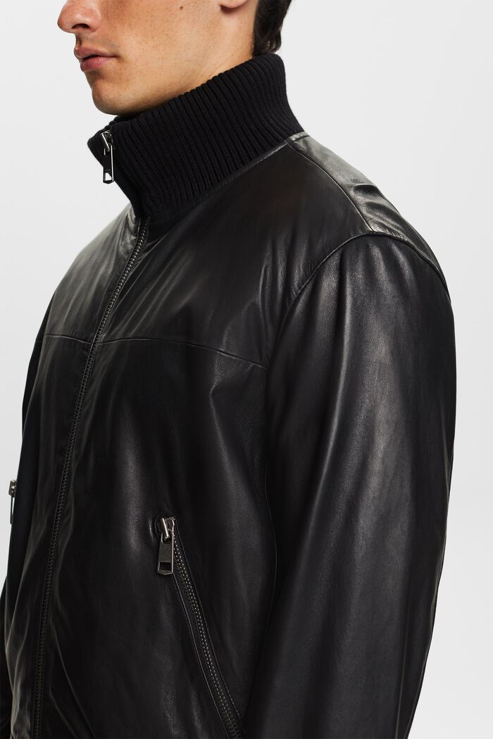 Bomberjacke aus Leder