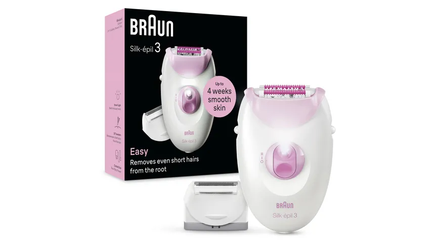 BRAUN Epilierer Silk-épil 3, 3-031 Rosa