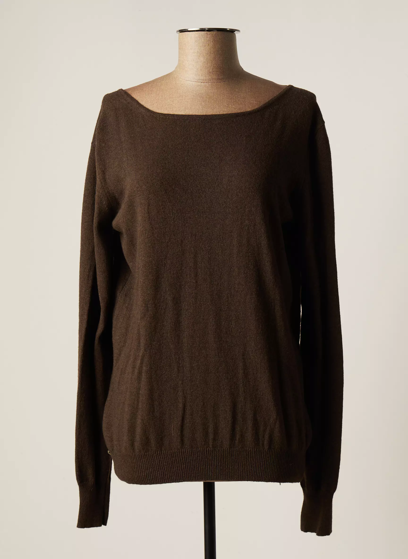 Manila Grace Pulls Femme couleur marron