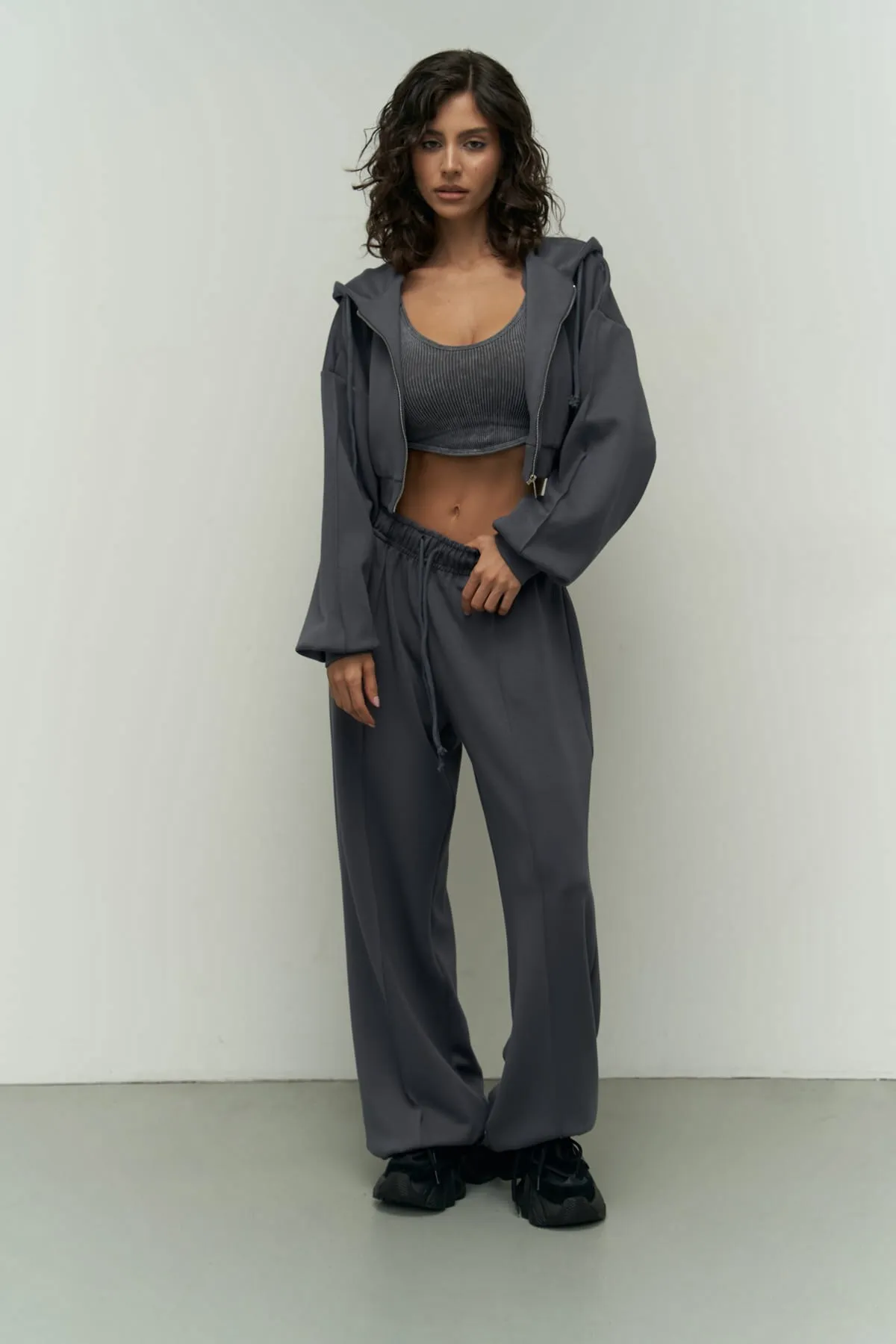 MAİ COLLECTİON  Zweiteiler - Grau - Regular Fit
