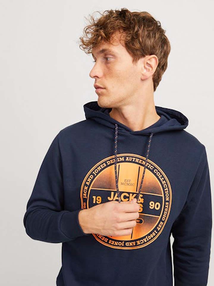 Jack & Jones Hoodie in Dunkelblau günstig kaufen