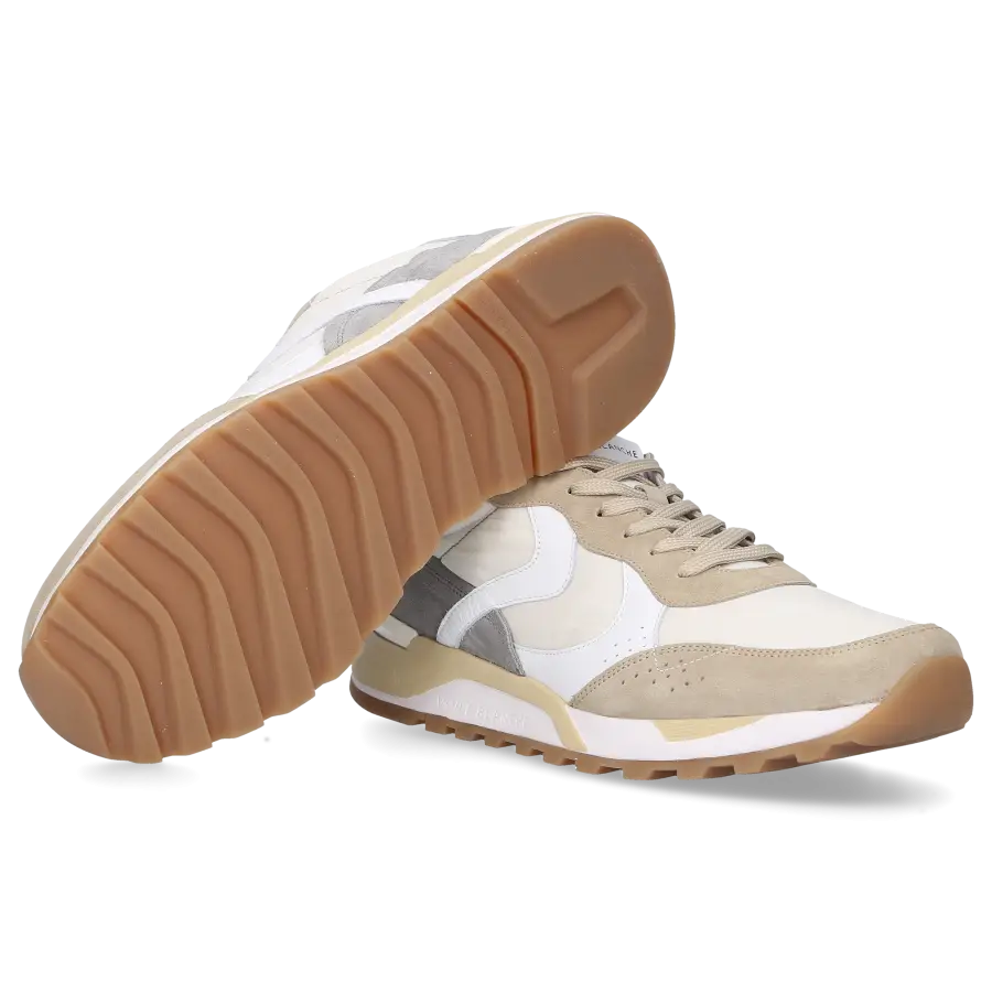 VOILE BLANCHE - Sneaker low MAGG Veloursleder - weiß