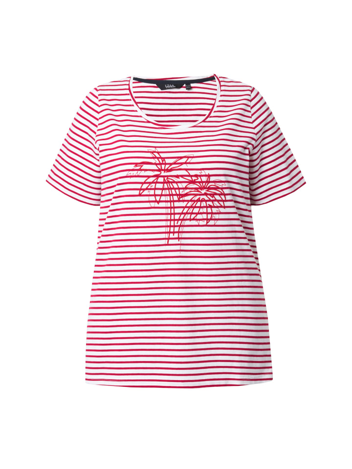 Ulla Popken Shirt in dunkle himbeere günstig kaufen