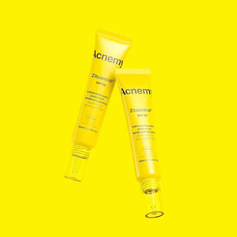 Acnemy Gesichtspflege Zitcontrol SPF 50 - Behandlung von Aknehaut mit Sonnenschutz
