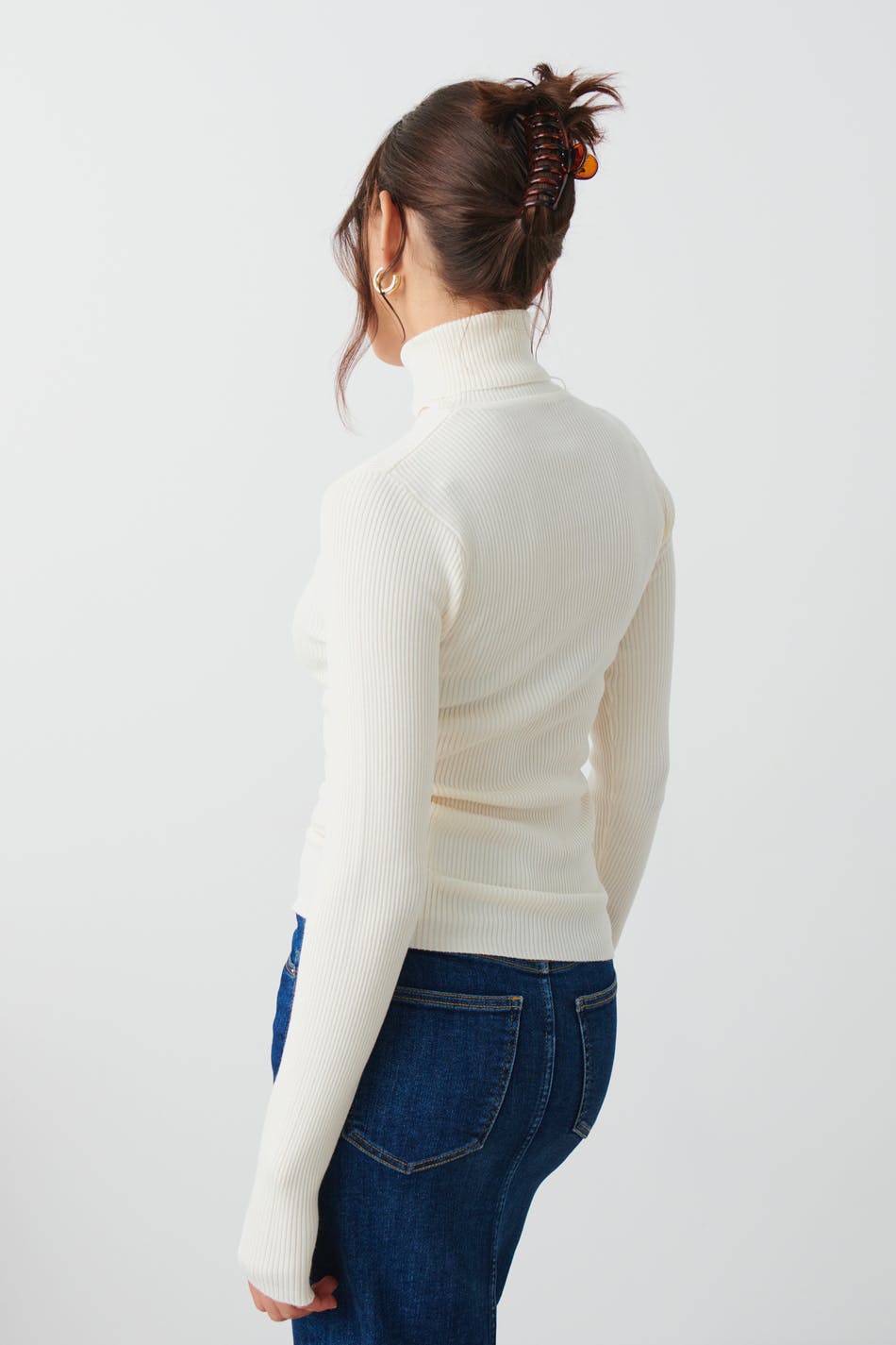 Knitted turtleneck top