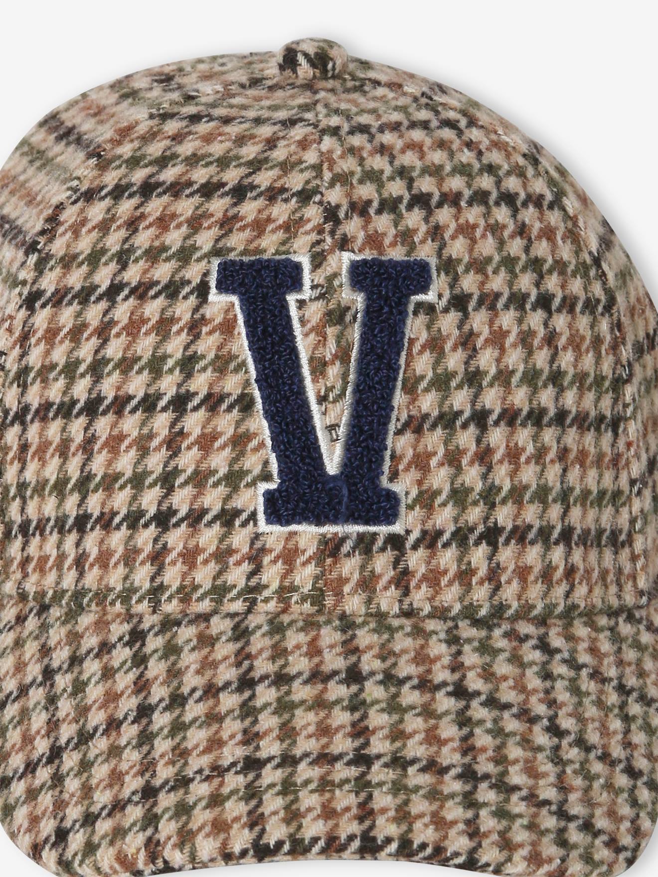 Vertbaudet Warme Mädchen Cap mit Karomuster - beige kariert