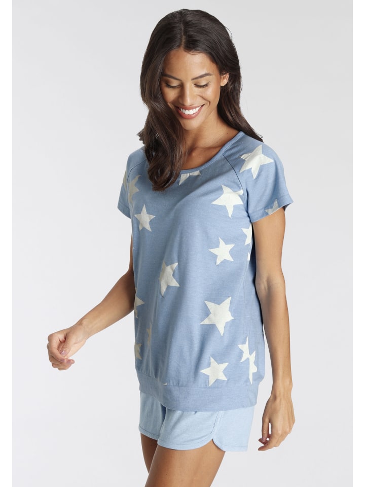 VIVANCE DREAMS Shorty in hellblau-marine- Sterne günstig kaufen