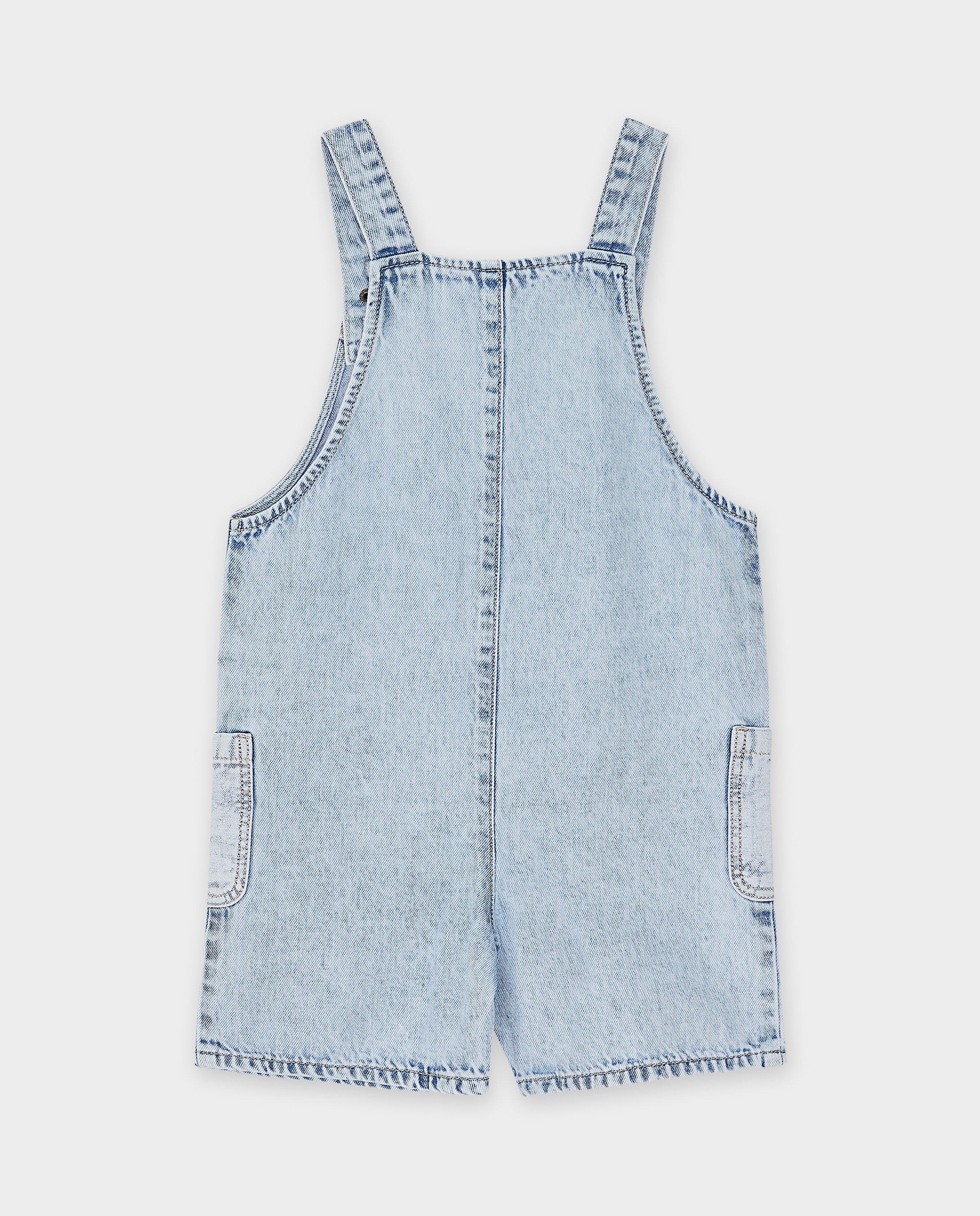 Salopetă unisex din denim Nanja Massy, 3-8 ani, albastru deschis