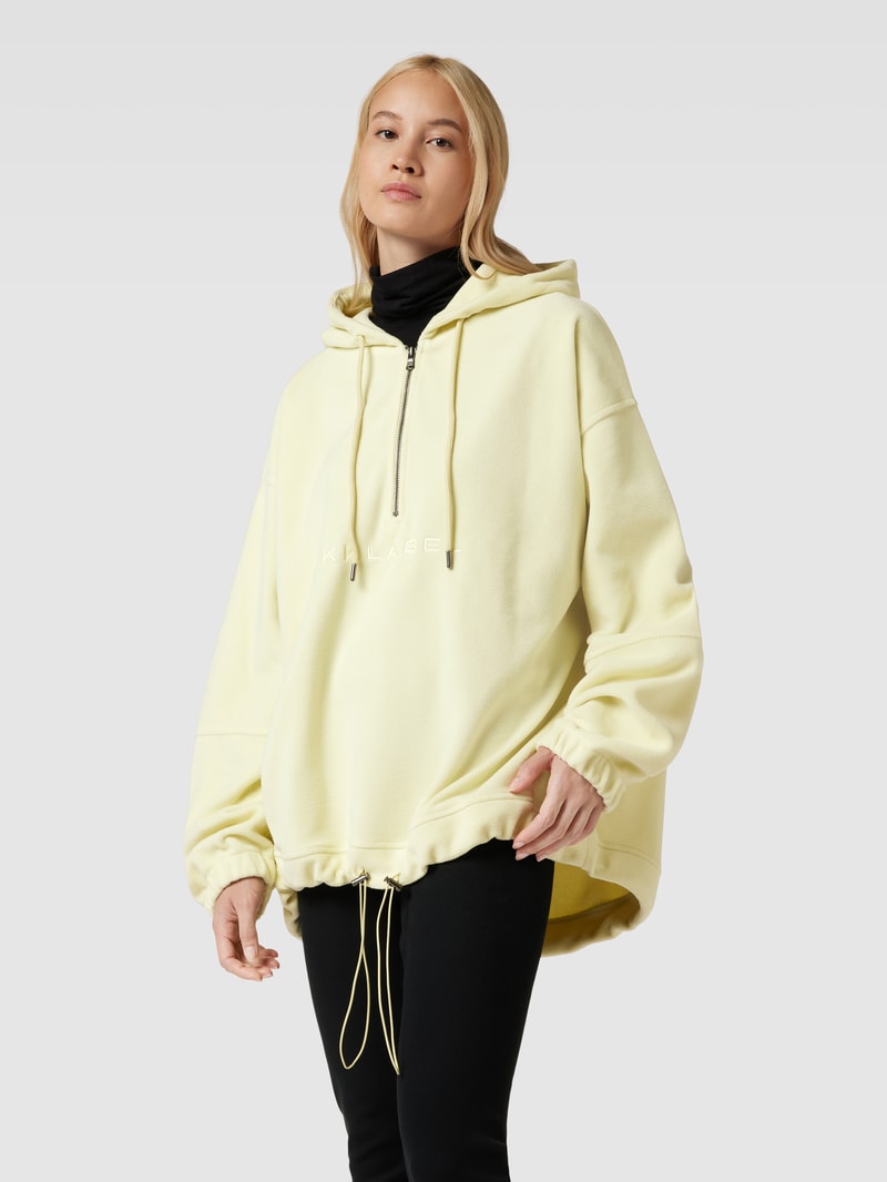 Oversized Hoodie mit Kapuze in hellgelb