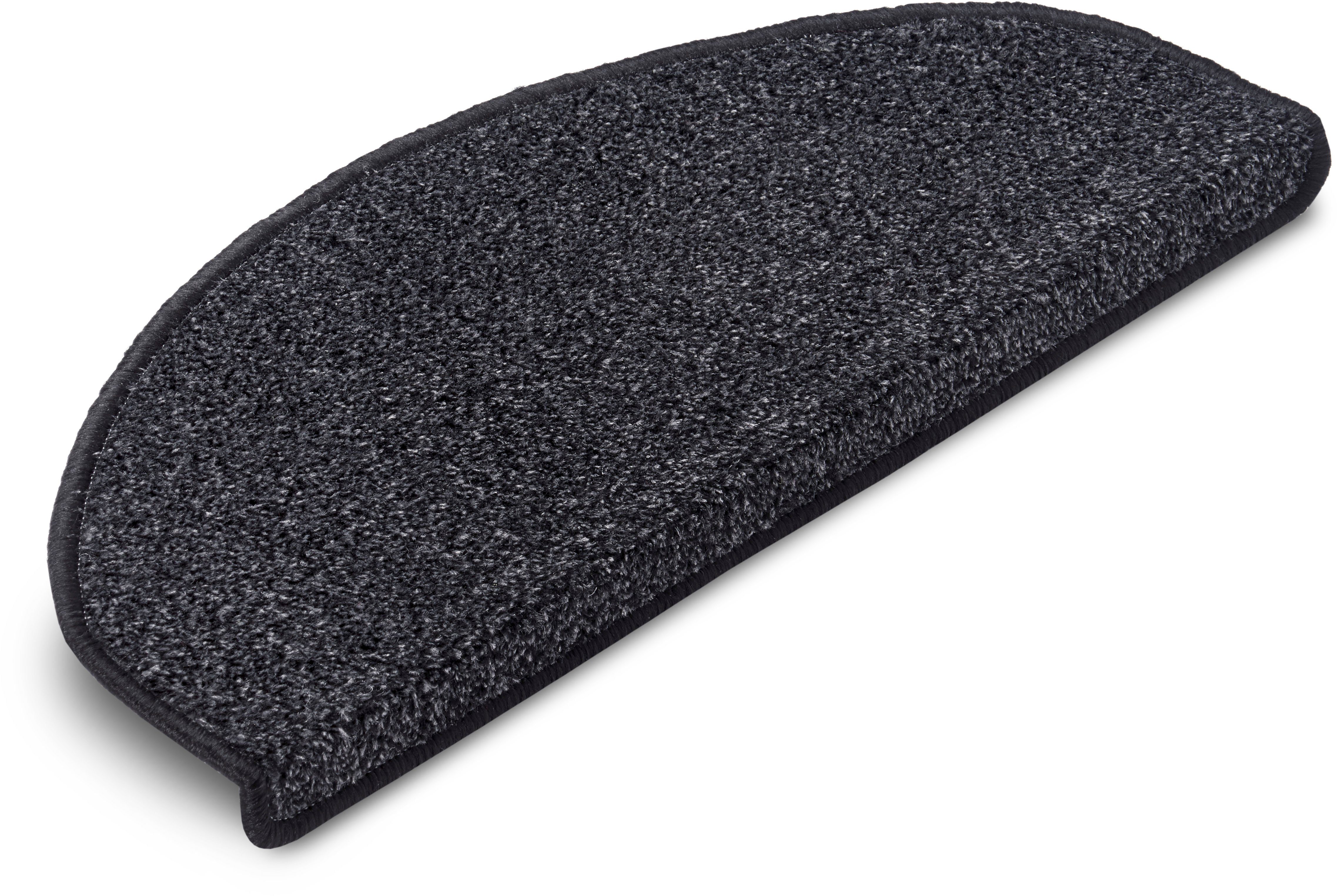Stufenmatte Liberty, Hanse Home Exclusiv, halbrund, Höhe: 7 mm, Uni, robust, kräftige Farben, Meliert, Treppe, Gekettelt, 15 er Set