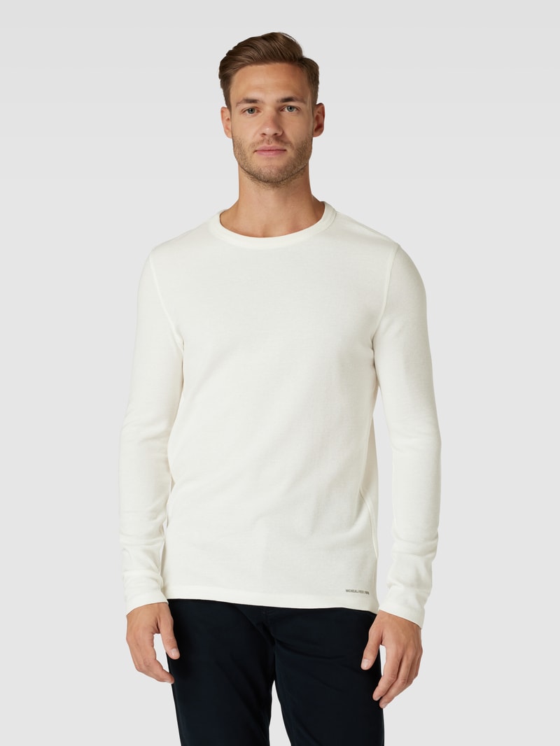 Longsleeve mit Label-Print in offwhite