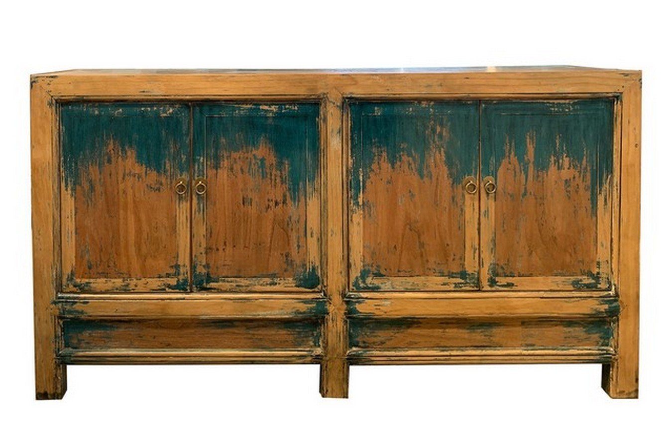daslagerhaus living Bauernschrank Sideboard Shanxi natur blau