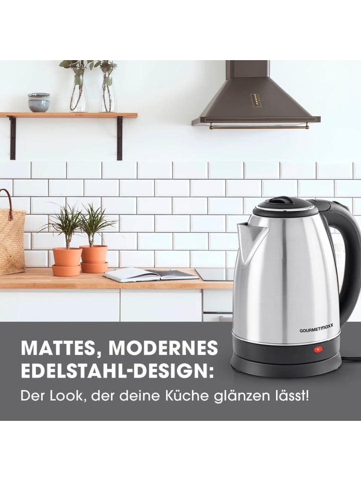 Gourmetmaxx GOURMETmaxx Wasserkocher - 1,8l - Edelstahl günstig kaufen onesize