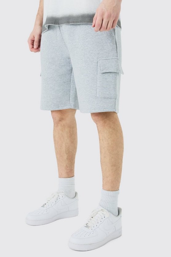 Tall lockere Cargo Jersey-Shorts