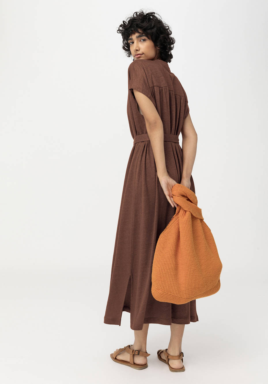 Jersey-Kleid aus reinem Leinen