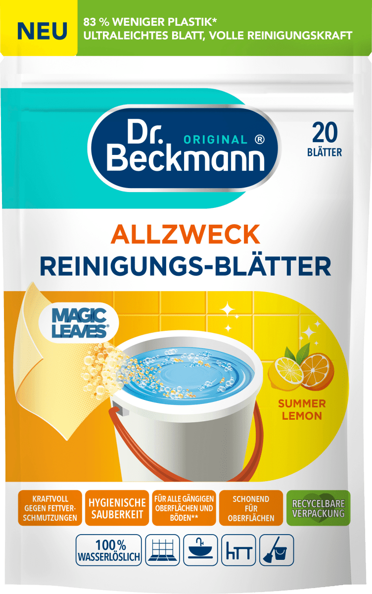 Reinigungs-Blätter Allzweck  Summer Lemon, 20 St