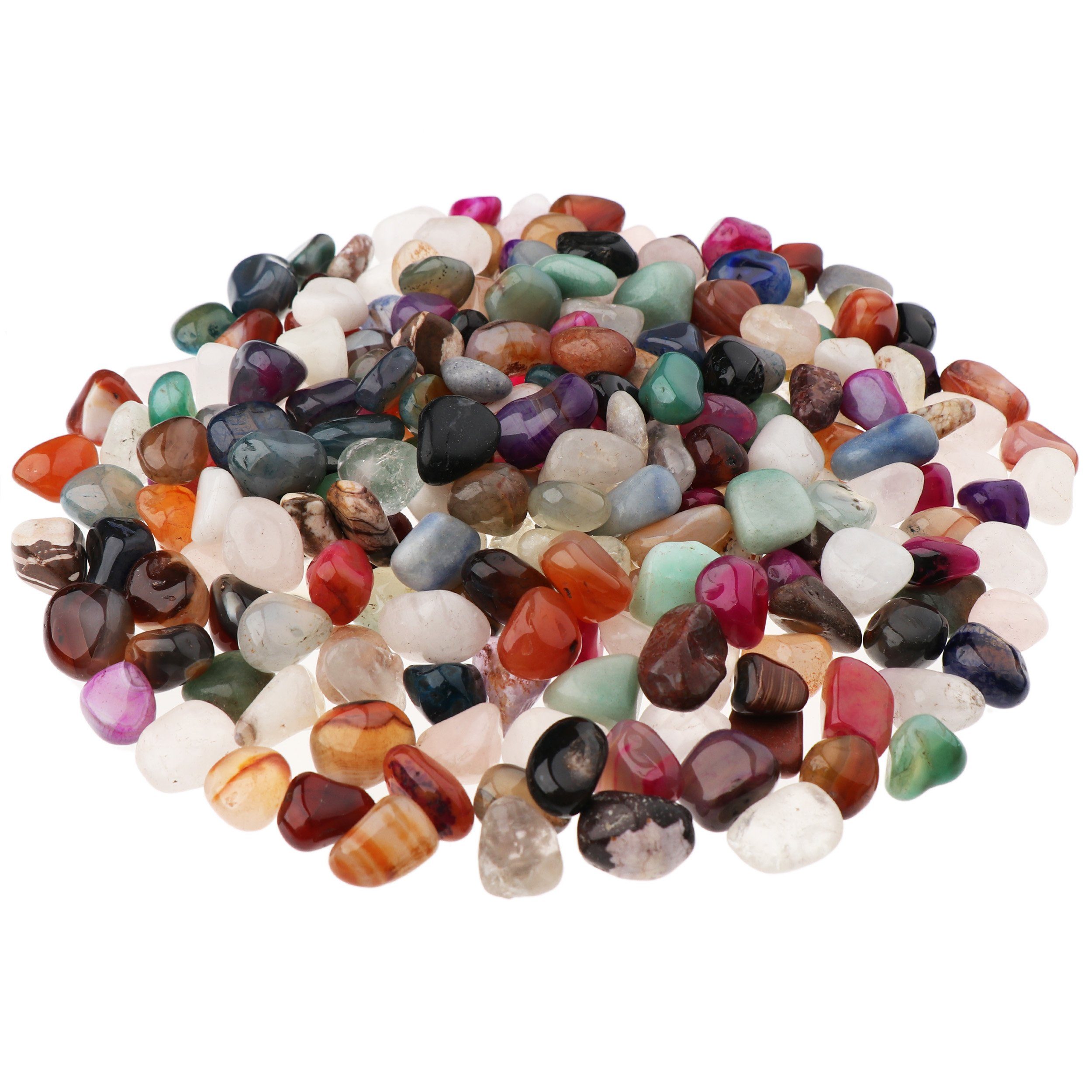 NKlaus Mineralstein 900g Trommelsteine Multi Mix 10 - 15 mm Heilsteine Edelsteine Schmucks