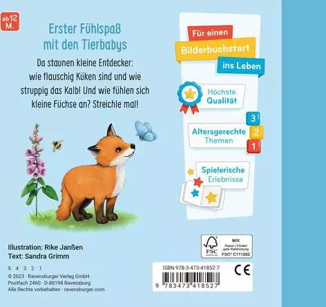 Mein erstes Fühlbuch: Meine liebsten Tierkinder