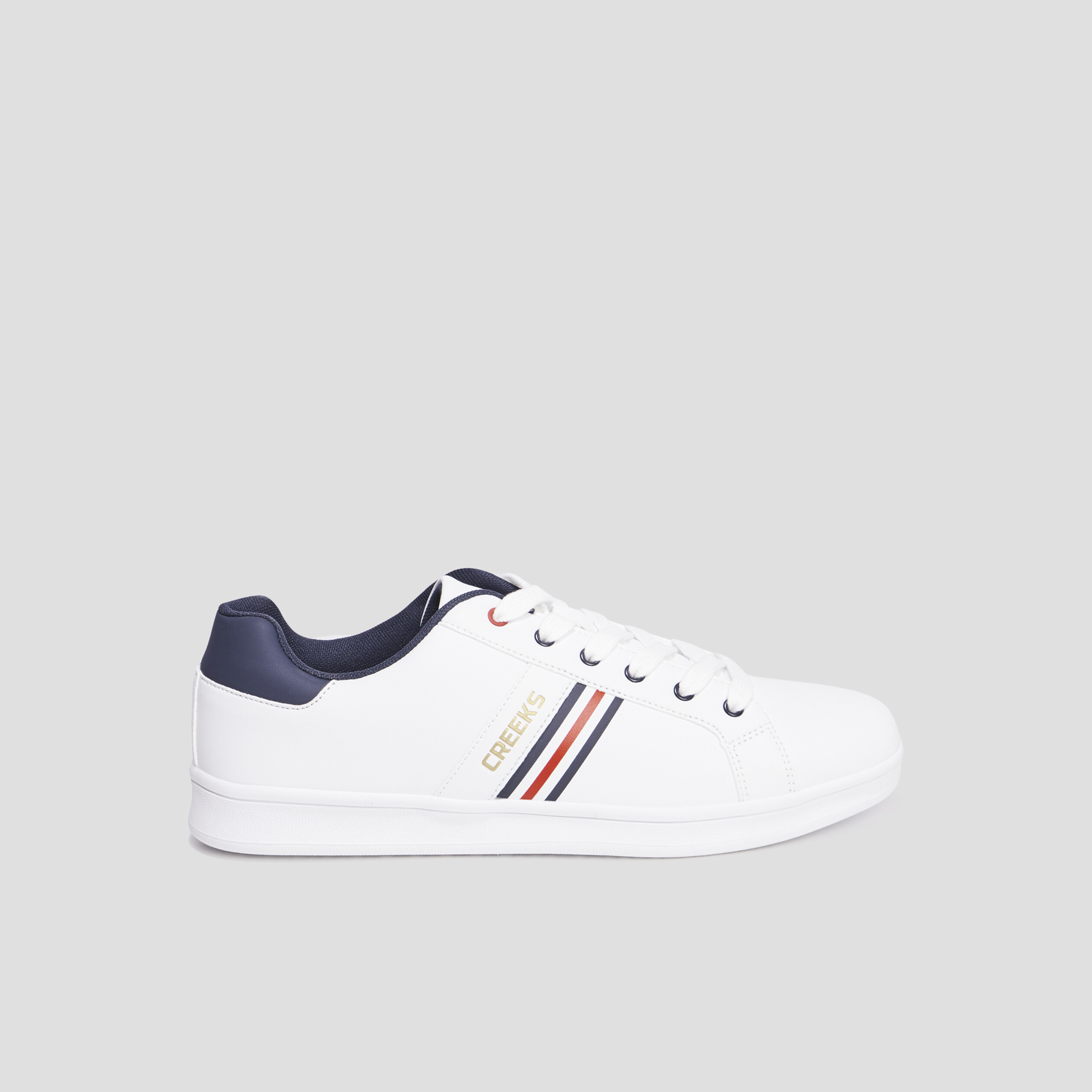 Tennis basses à lacets Creeks Tanix blanc homme | La Halle